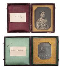 [EARLY PHOTOGRAPHY]. 6 daguerreotypes of Wyman and Bullard family members of Cambridge, MA.