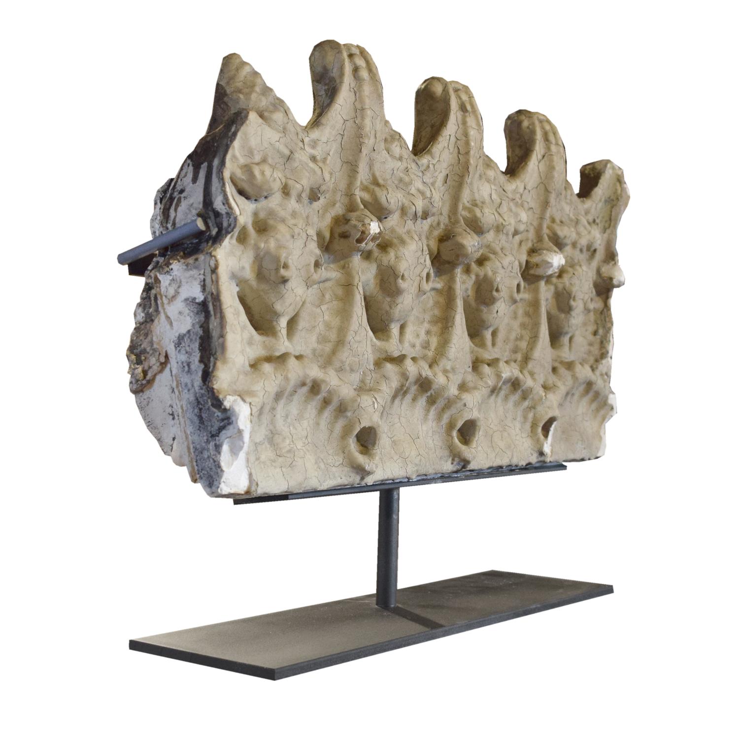 A Louis Sullivan Designed Plaster Fragment from the Auditorium Building 17" W x 4" D x 12.5" H — United States, 1890