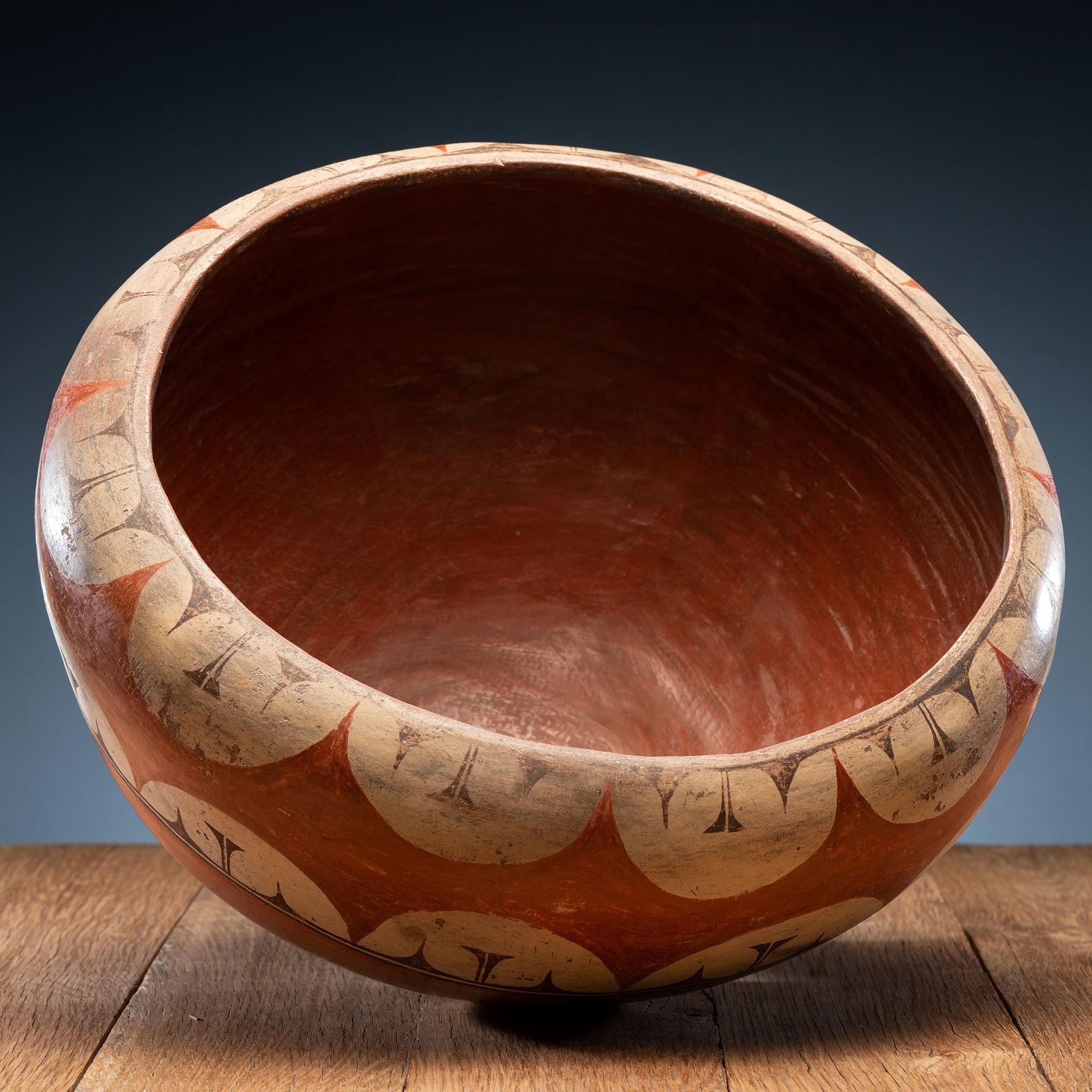 Rosalie Medina Toribo (Zia, ca 1858-1950) Attributed, Dough Bowl