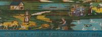 A French Needlepoint Sampler Picture
