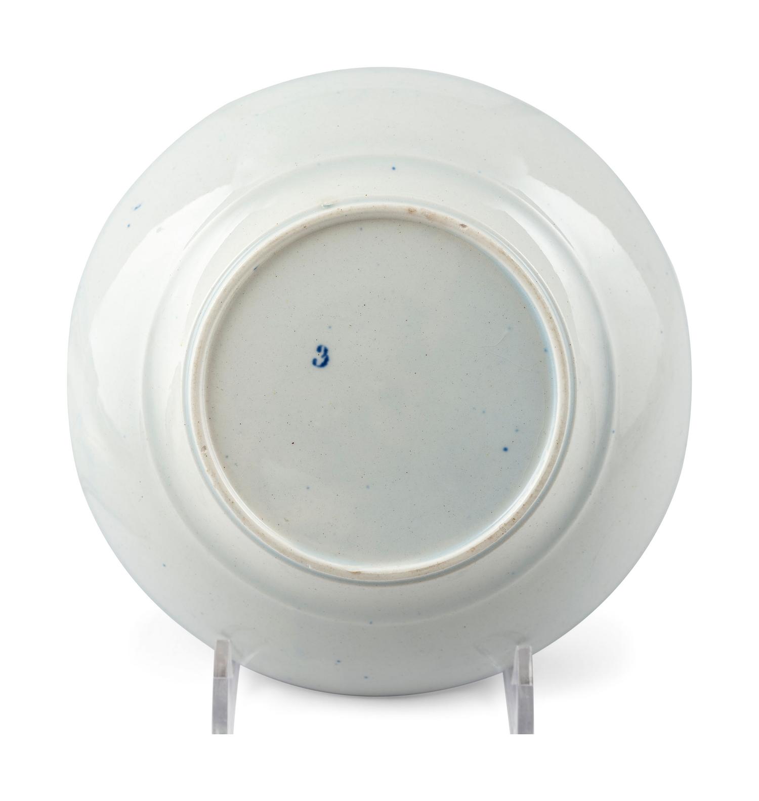 A Group of Blue and White Staffordshire Tableware
