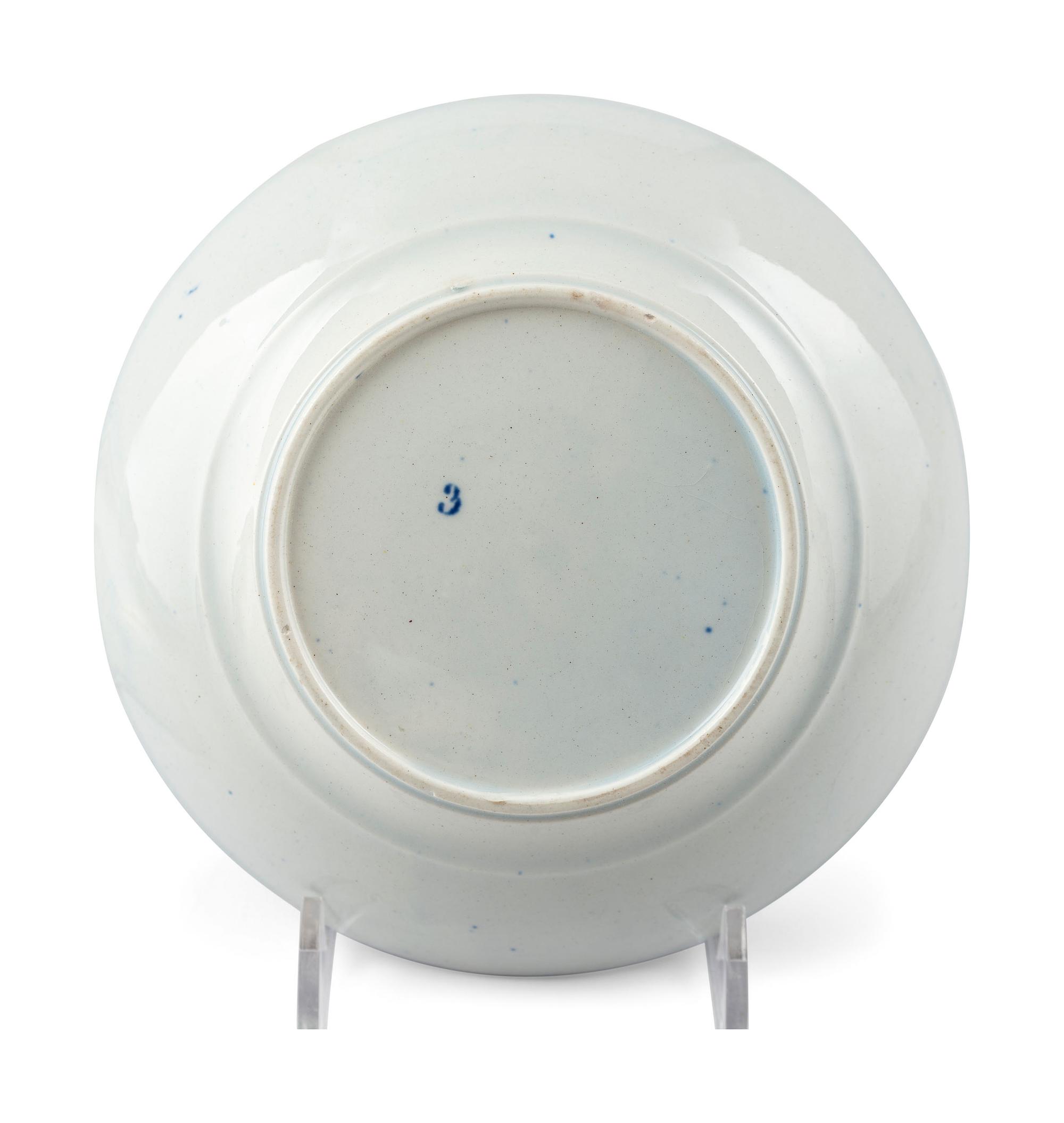 A Group of Blue and White Staffordshire Tableware
