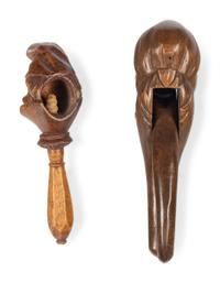 Two Carved Wood Nutcrackers