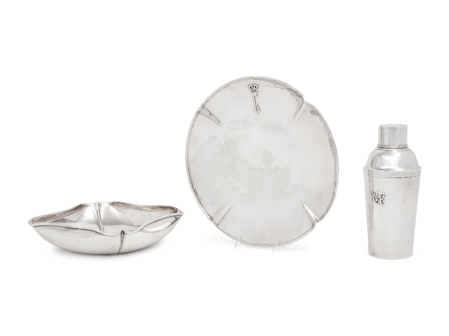Three American Arts and Crafts Silver Articles