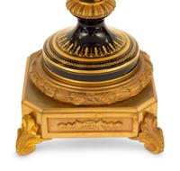 A Sèvres Style Gilt Metal Mounted Porcelain Urn and Cover