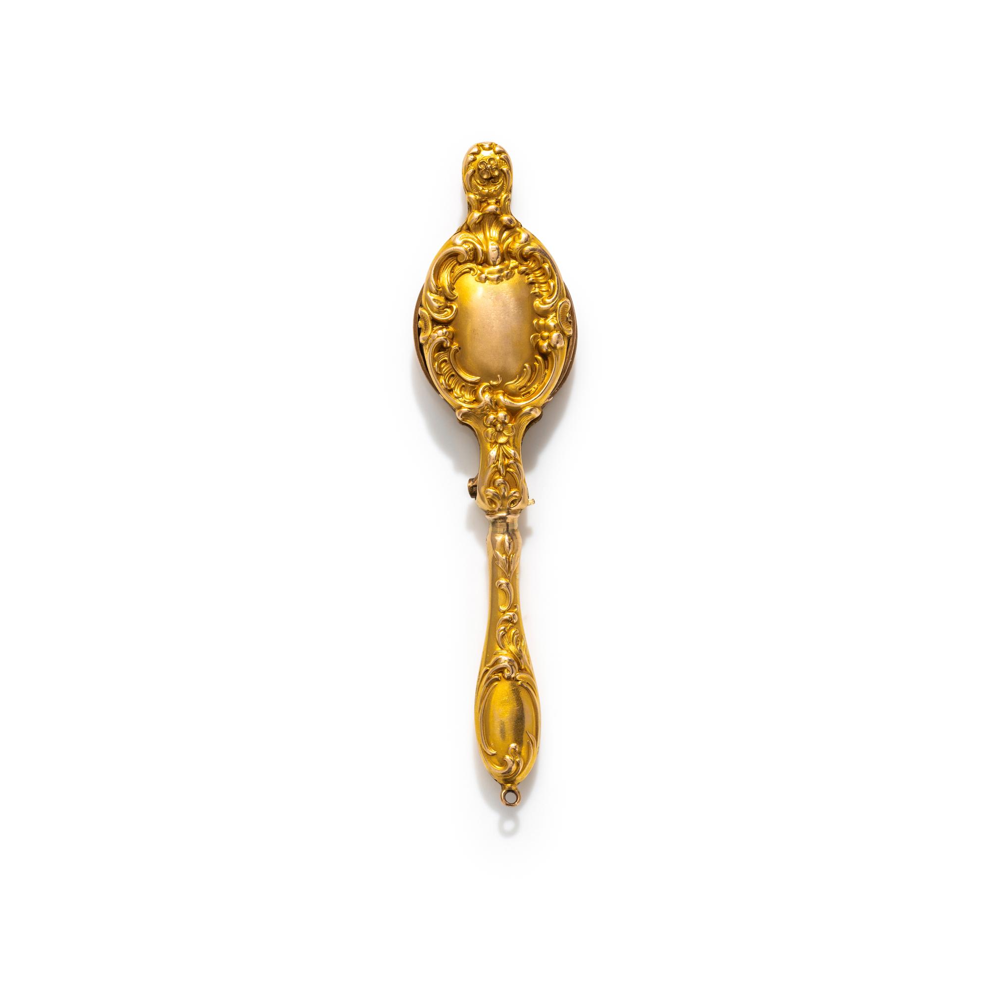 YELLOW GOLD AND DIAMOND LORGNETTE