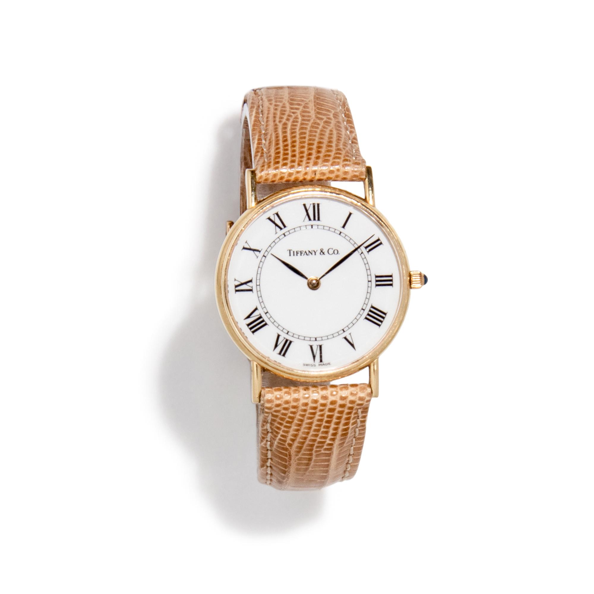 TIFFANY & CO., YELLOW GOLD WATCH