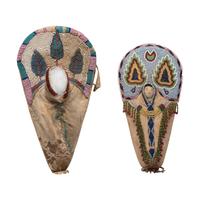 Nez Perce Beaded Hide Doll Cradles