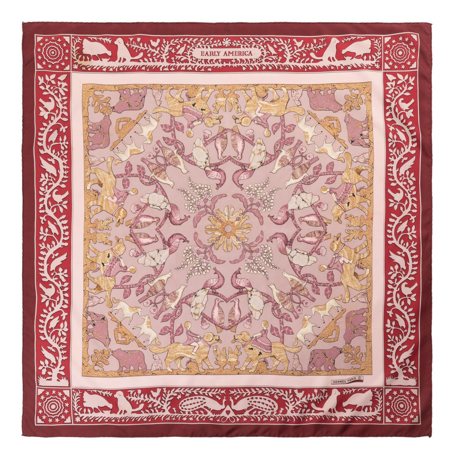 Collection of Five Designer Scarves, 1960-2000s