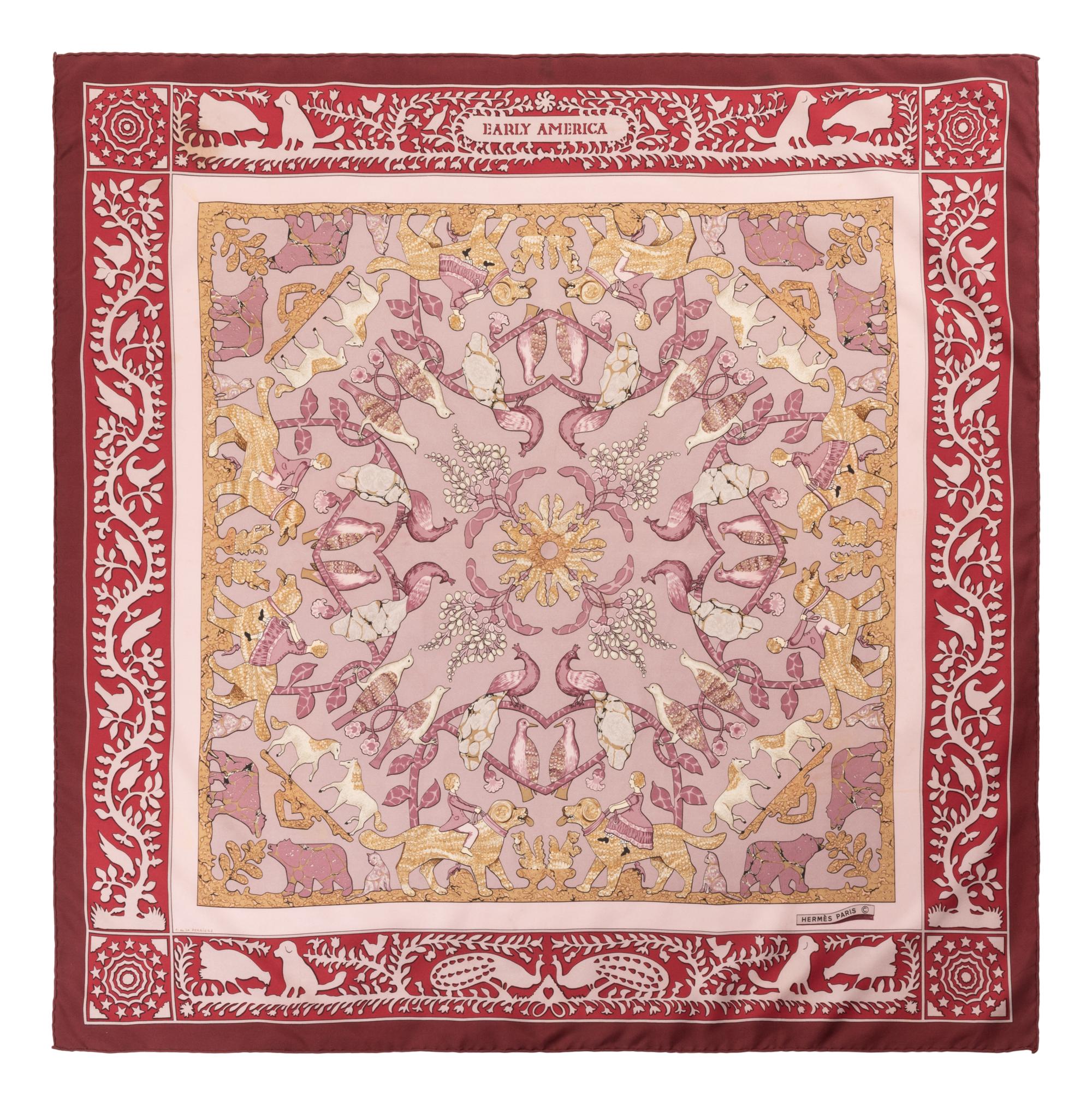 Collection of Five Designer Scarves, 1960-2000s
