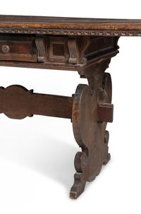 An Italian Walnut Refectory Table