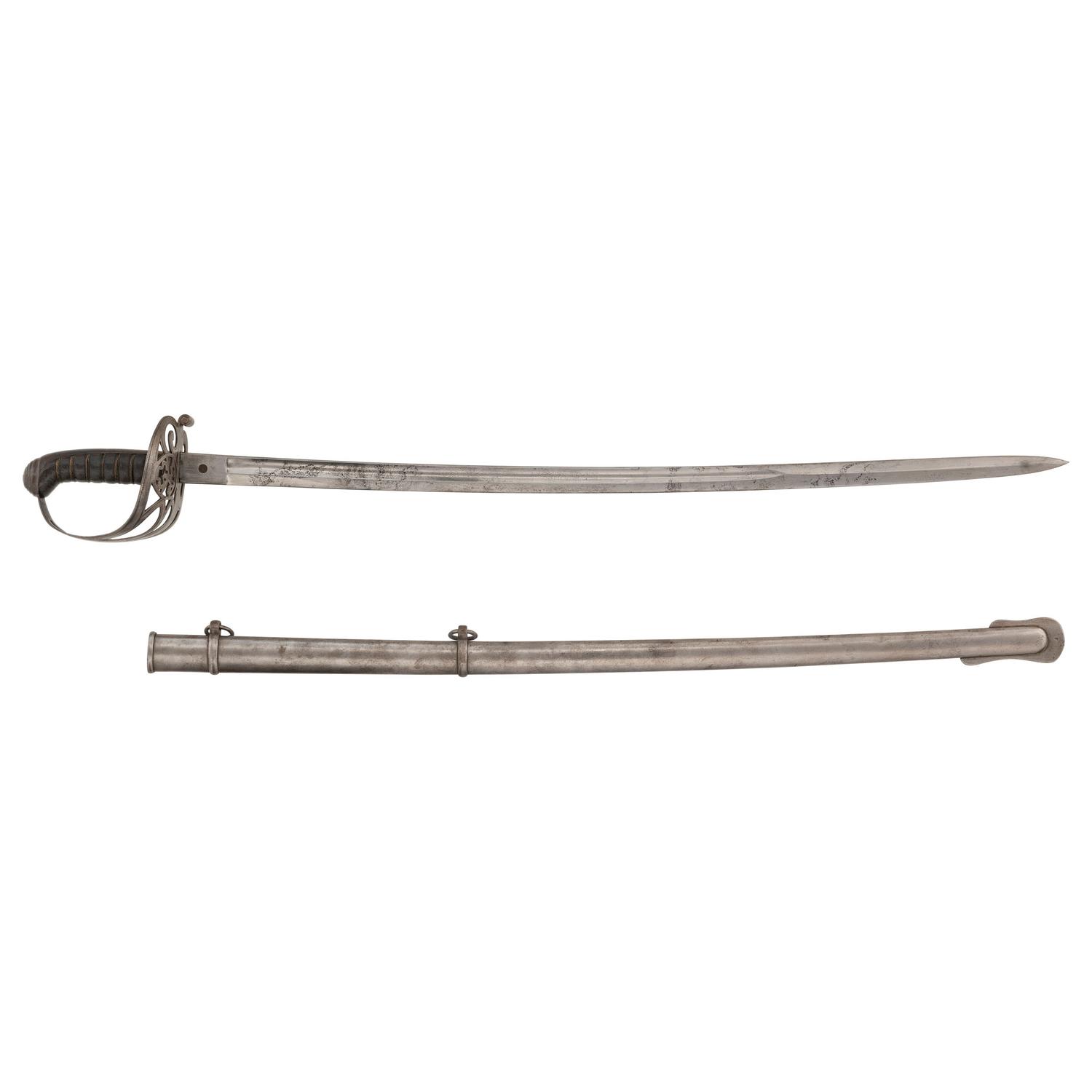 Non-Regulation Staff & Field Officers Sword (Peterson 75) by Walscheid, Inscribed to Lt. Col. William Coan - 48th NY Infantry