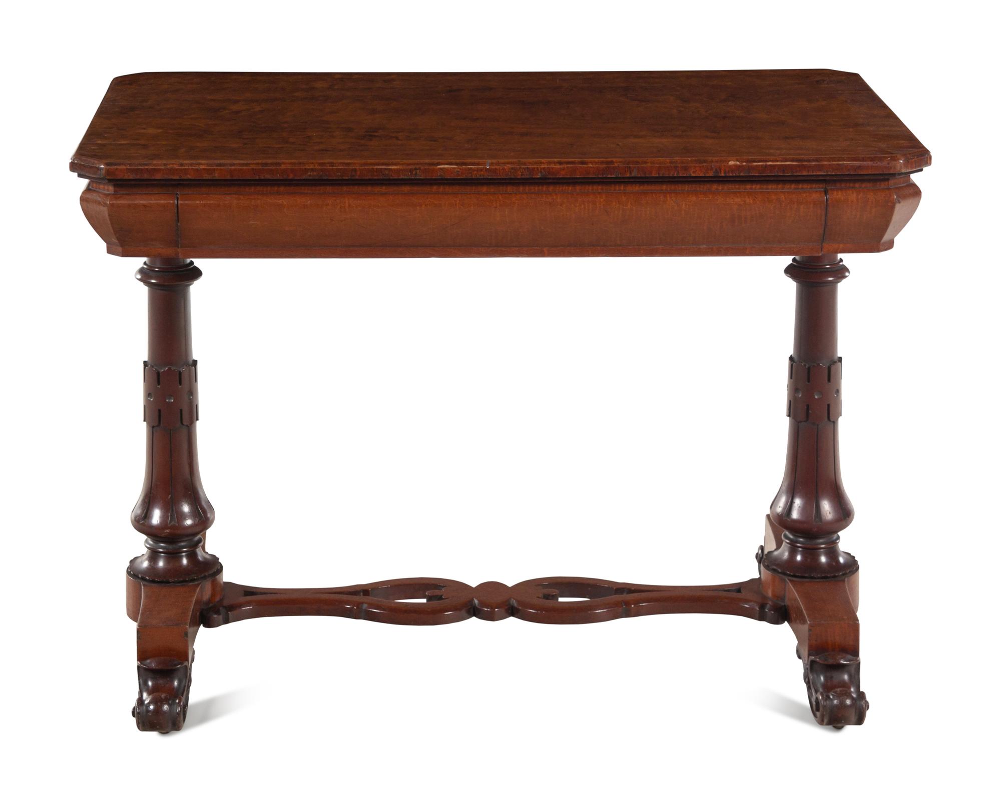 A Continental Mahogany Sofa Table