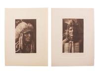 CURTIS, Edward (1868-1952), photographer. A group of 10 photogravures of Oglala subjects.