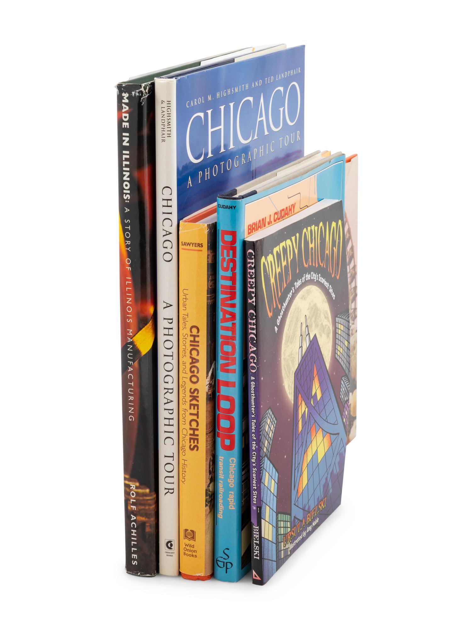 [CHICAGO HISTORY III]. A group of 25 works about the history of Chicago, including: