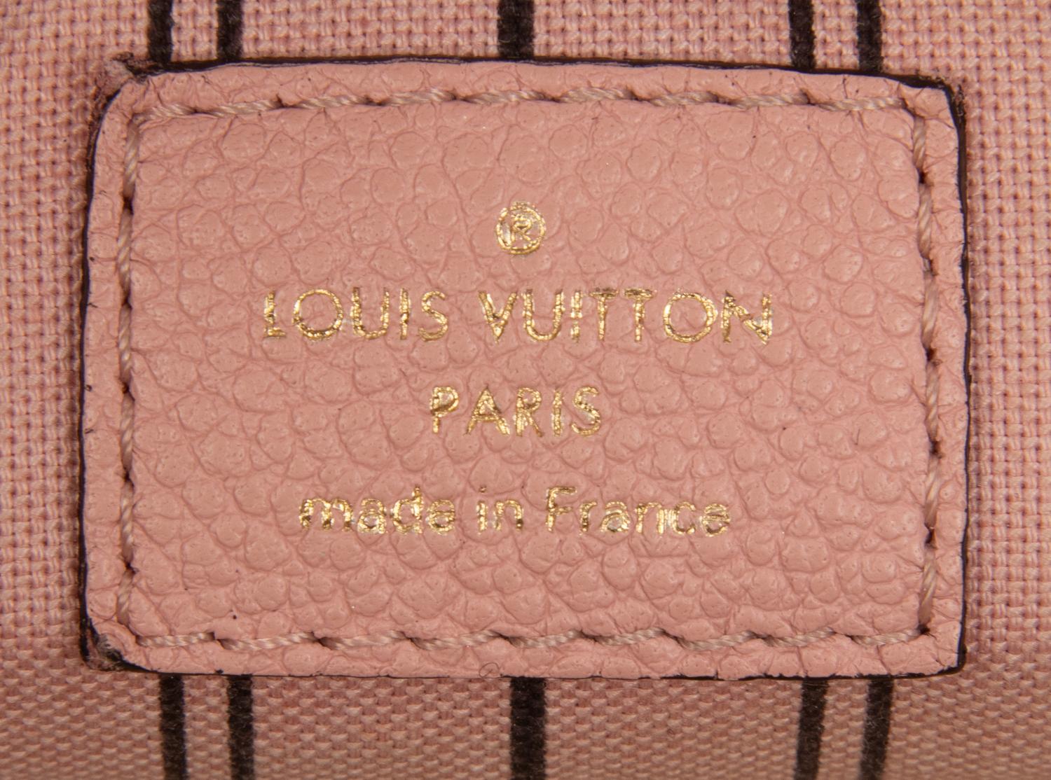 LOUIS VUITTON, PINK EMPREINTE SPEEDY BANDOULIERE 25 NM