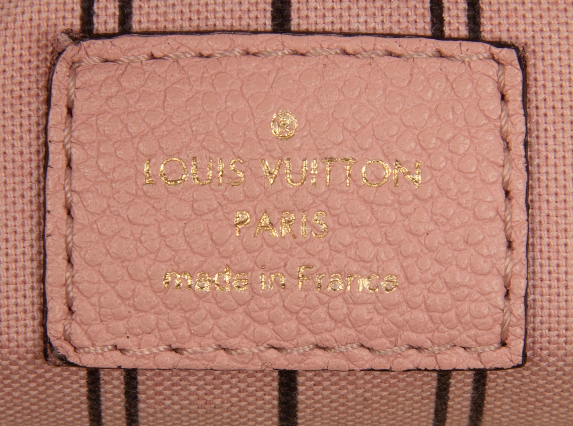 LOUIS VUITTON, PINK EMPREINTE SPEEDY BANDOULIERE 25 NM
