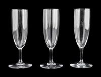 Eighteen Baccarat Crystal Champagne Flutes — 20TH CENTURY