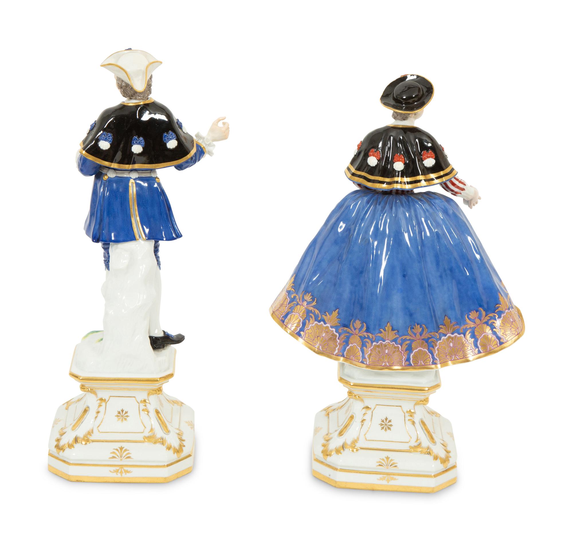 A Group of Six Meissen Porcelain Figures, including Woman with Golden Ball by Walter Schott