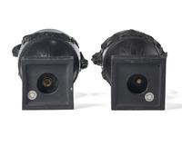 A Pair of Wedgwood Black Basalt Figural Ewers