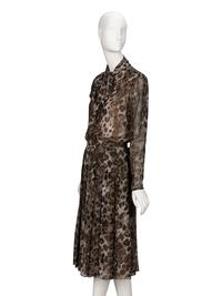 Bill Blass, Leopard-Print Chiffon Skirt Ensemble