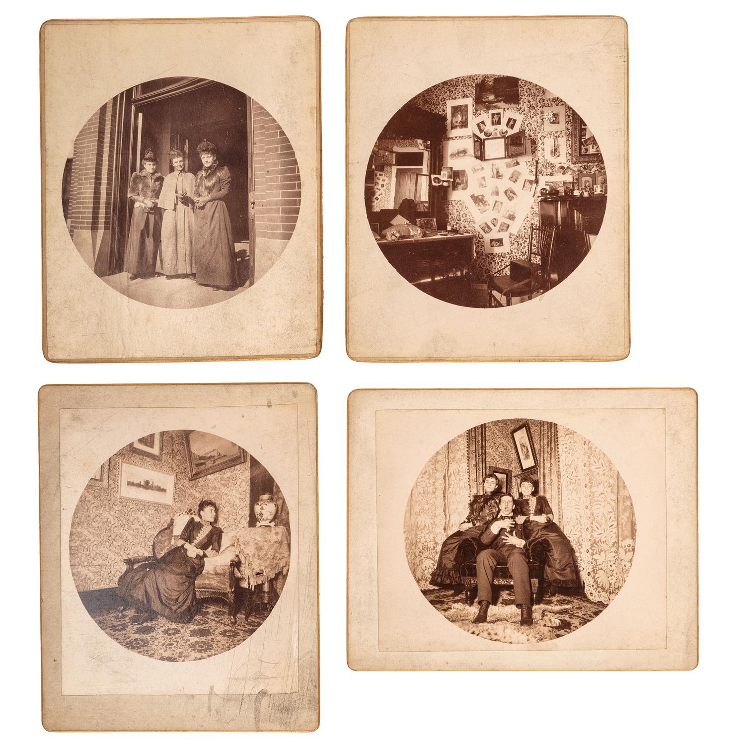 [EARLY PHOTOGRAPHY]. A group of 83 cabinet cards, including members of the University of Michigan School of Dentistry, 1887.
