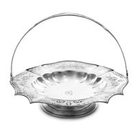 An American Silver Centerpiece Bowl, Woodside Sterling Co., New York, NY, Late 19th/Early 20th Century, having a tied reed border and a