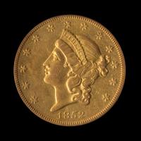 A United States 1852-O Liberty Head $20 Gold Coin