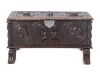 A Renaissance Revival Carved Walnut Chest