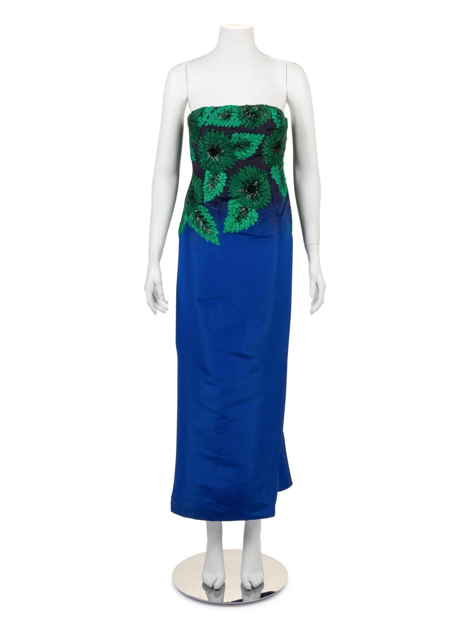 Four Designer Dresses; One Badgley Mishka, One Oscar de la Renta, One Valentino, One Giambatistta Valli, 1990s-2010s
