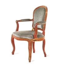 An Italian Painted and Parcel-Gilt Armchair