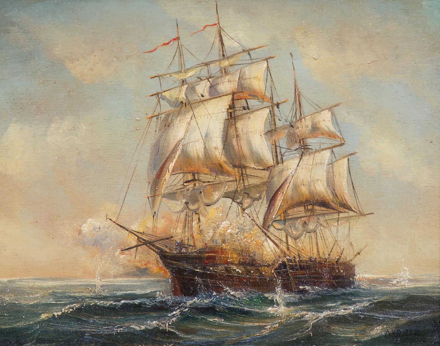 Artist Unknown, (20th Century), Three Masted Sailing Ship