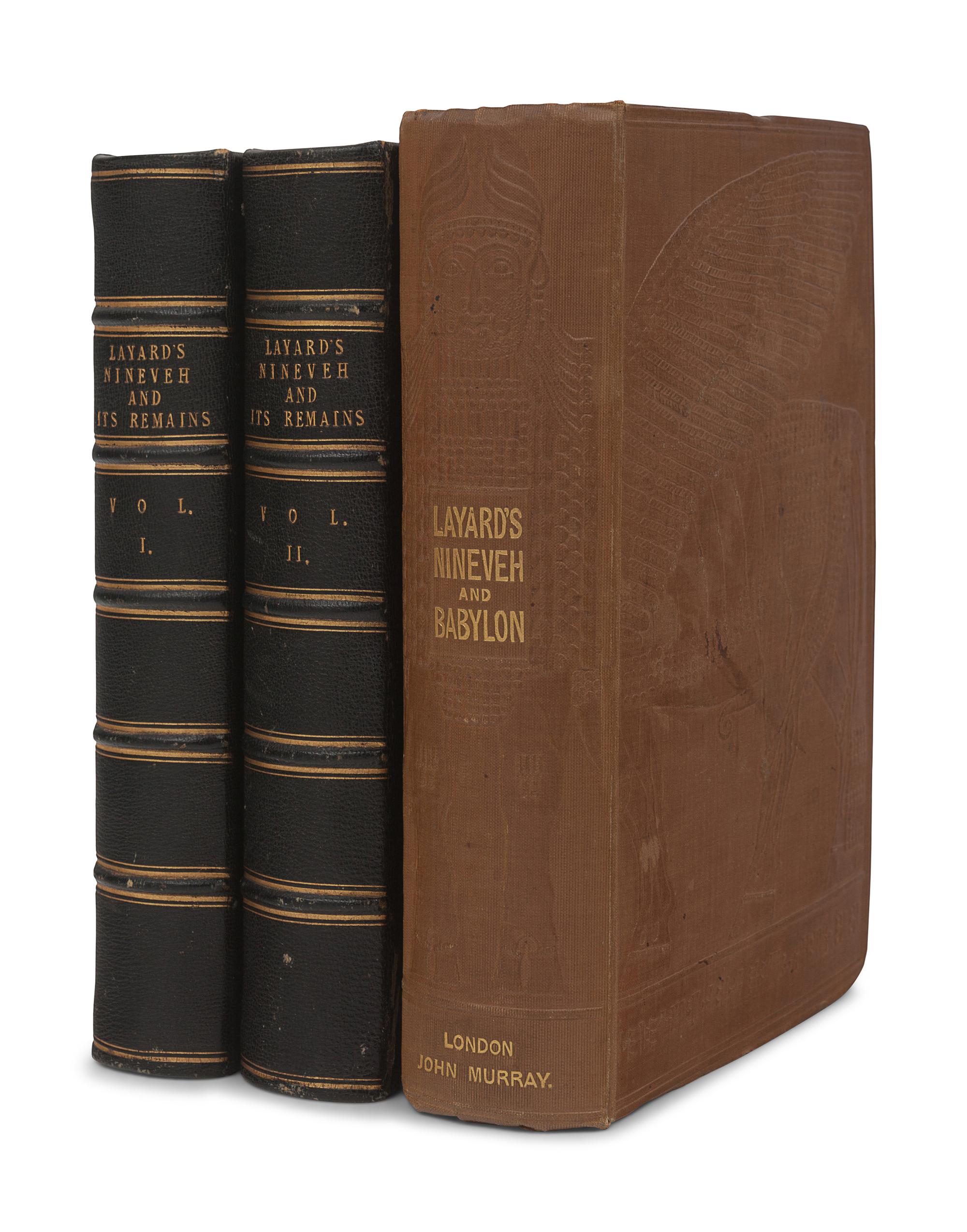 LAYARD, Austen Henry (1817-1894). Discoveries in the Ruins of Nineveh and Babylon; with travels in Armenia, Kurdistan and the Desert . London: John Murray, 1853.