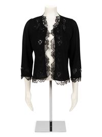 Chanel Knit Cardigan with Lace, Spring 2006