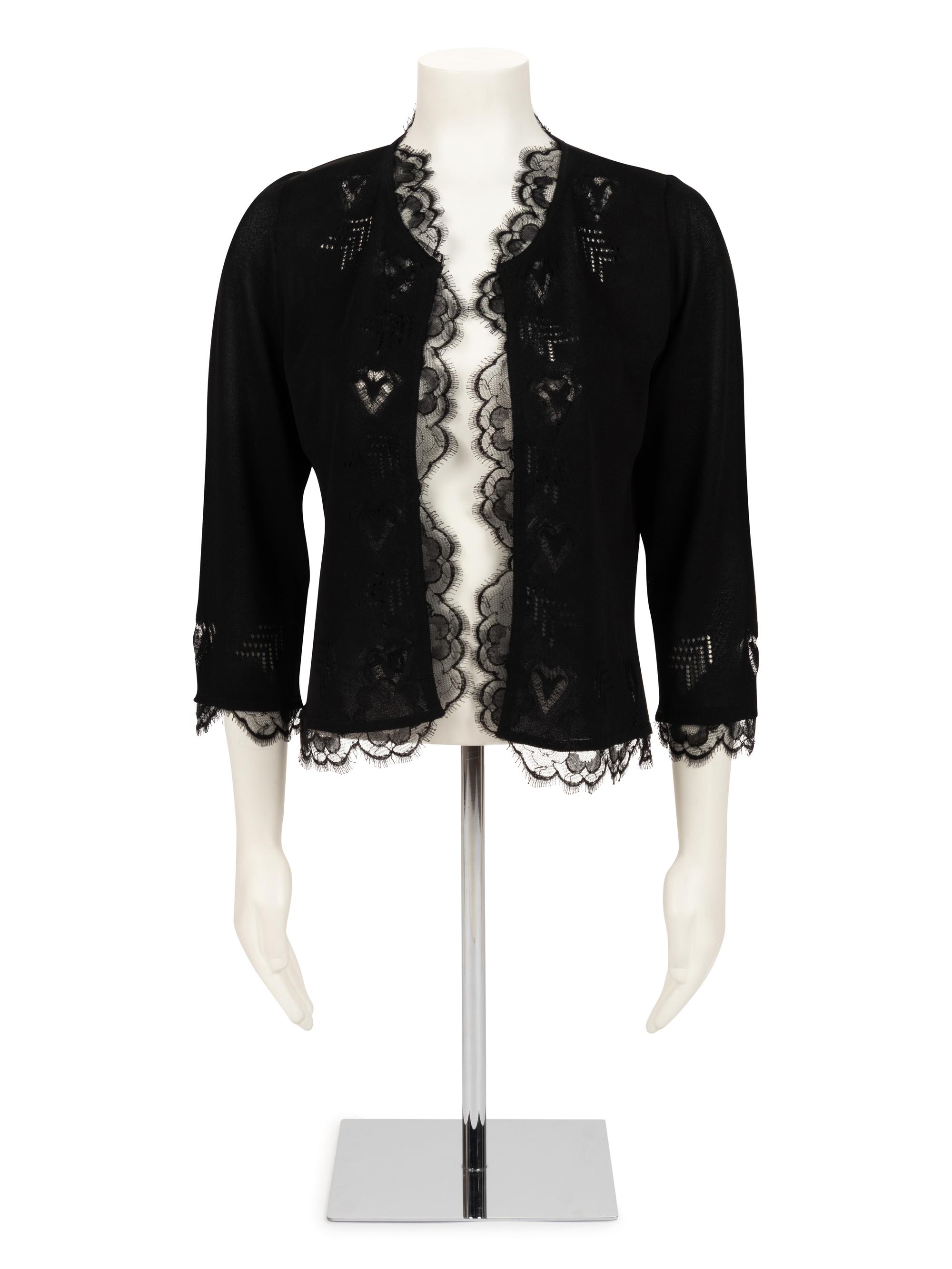 Chanel Knit Cardigan with Lace, Spring 2006