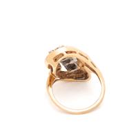 DIAMOND AND BICOLOR GOLD RING