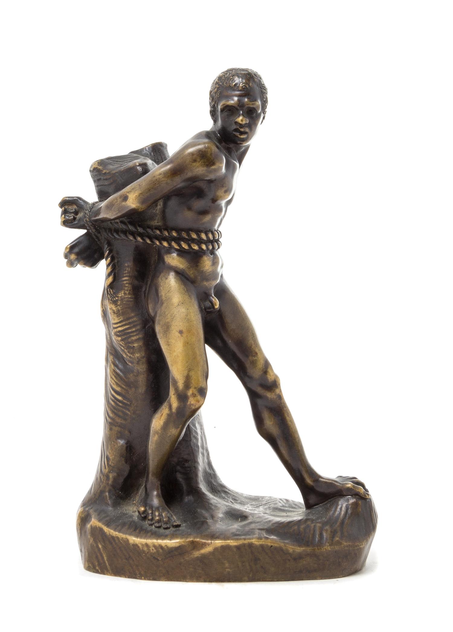 A Continental Bronze Figure Height 7 1/2 inches.