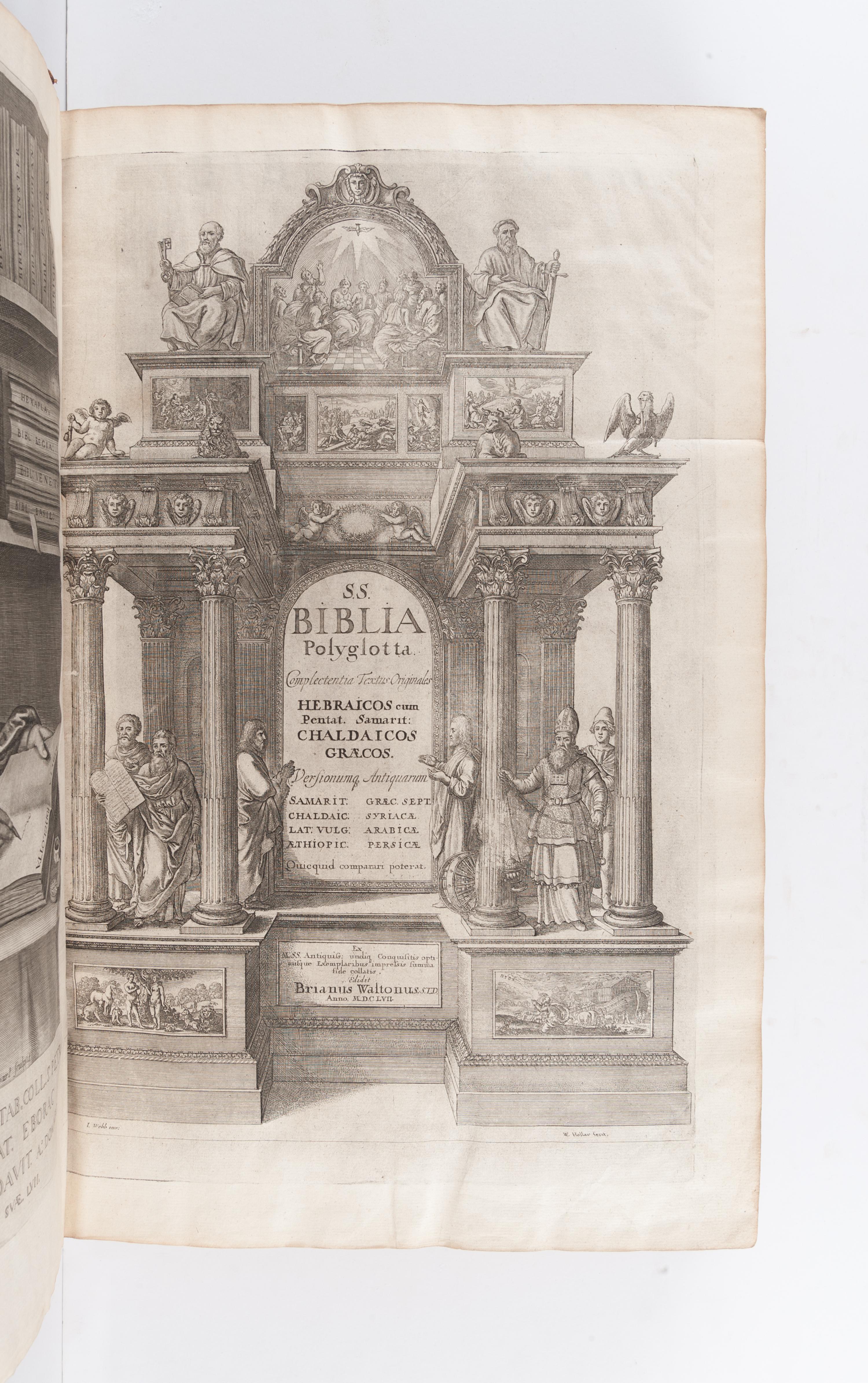 [BIBLE, Polyglot]. Biblia sacra polyglotta . Edited by Brian Walton. London: Thomas Roycroft, 1655-57.