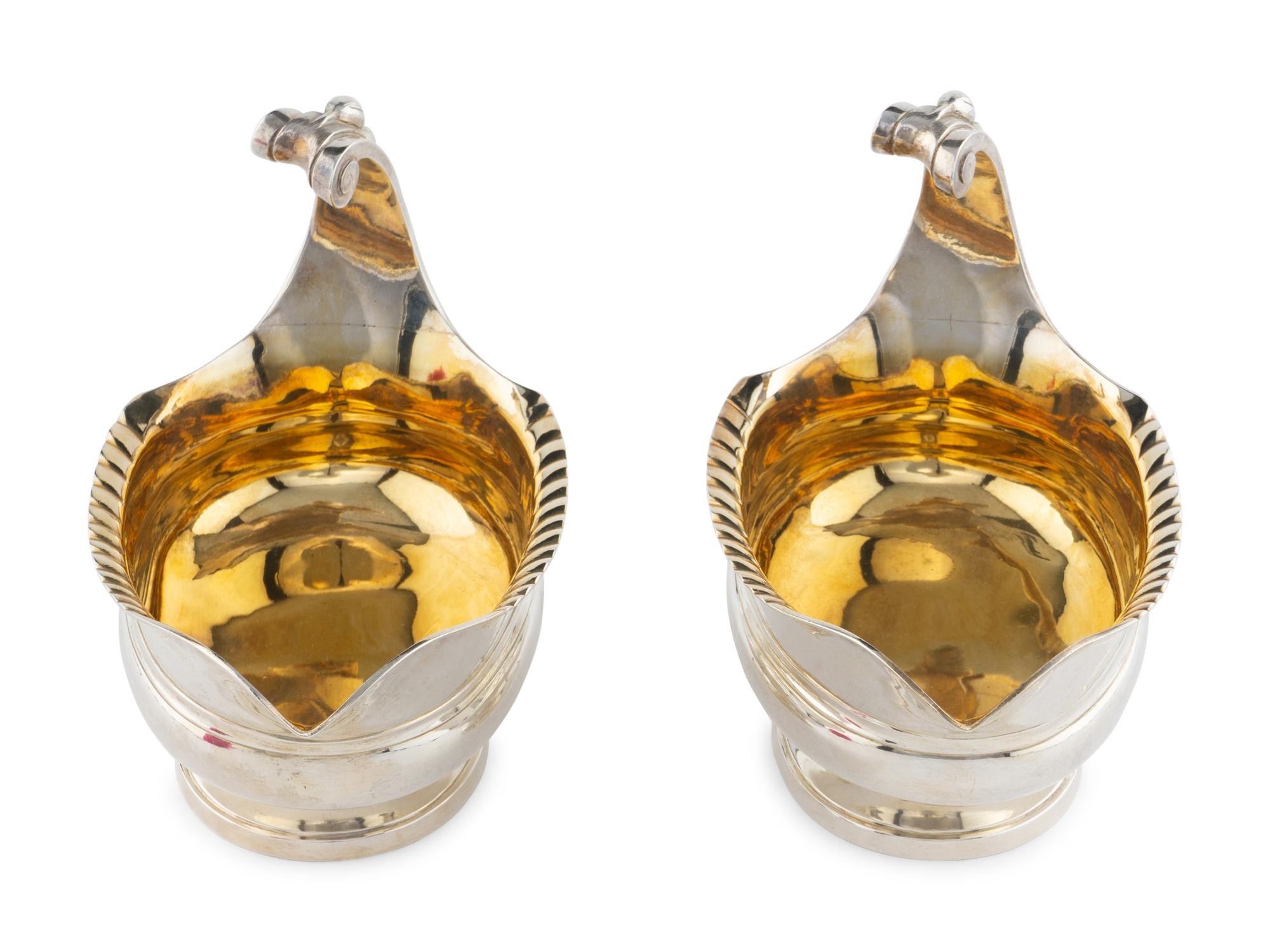 A Pair of Danish Sauce Boats