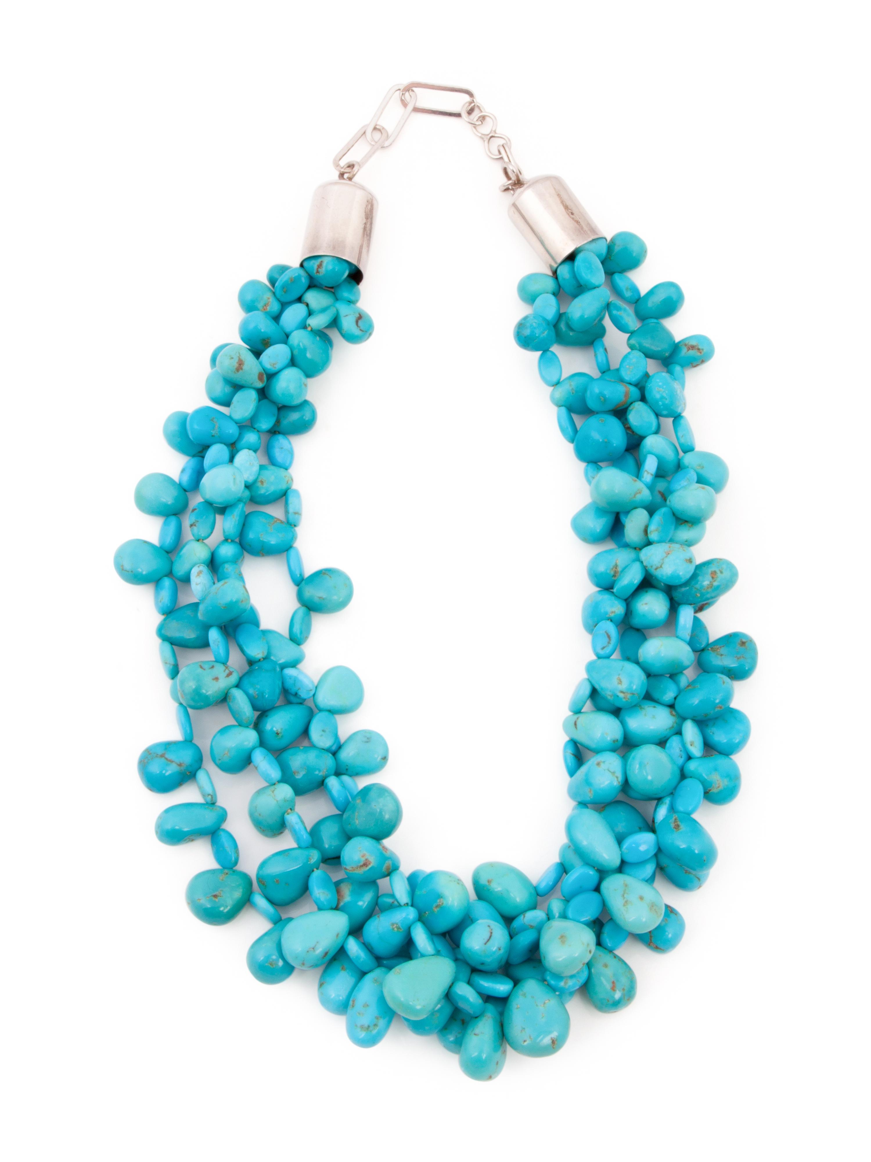 Four-Strand Turquoise Necklaces