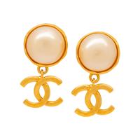 Chanel, CC Drop Ear Clips