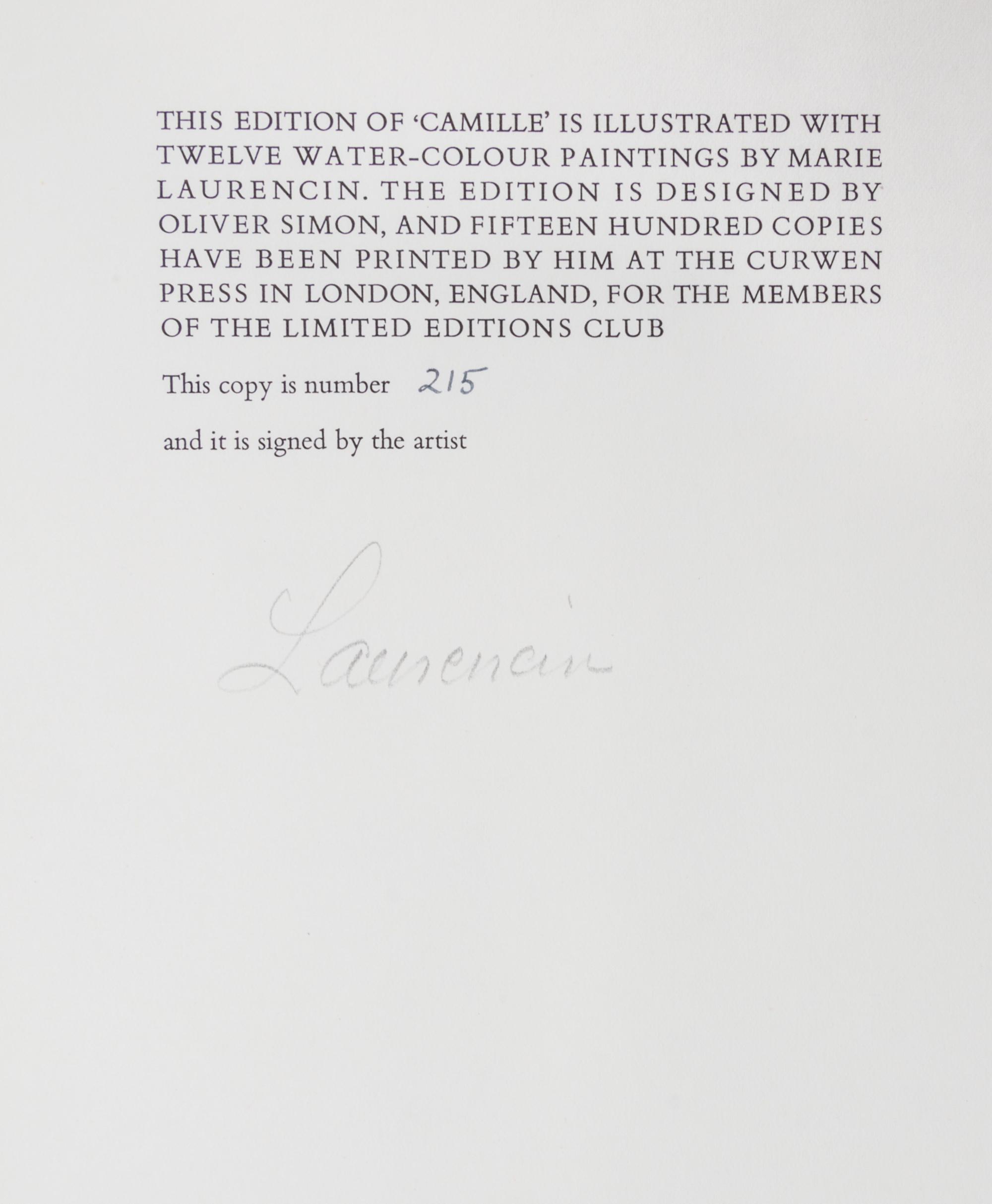 DUMAS, ALEXANDRE. Camille. London, 1937. Illustrated limited edition.