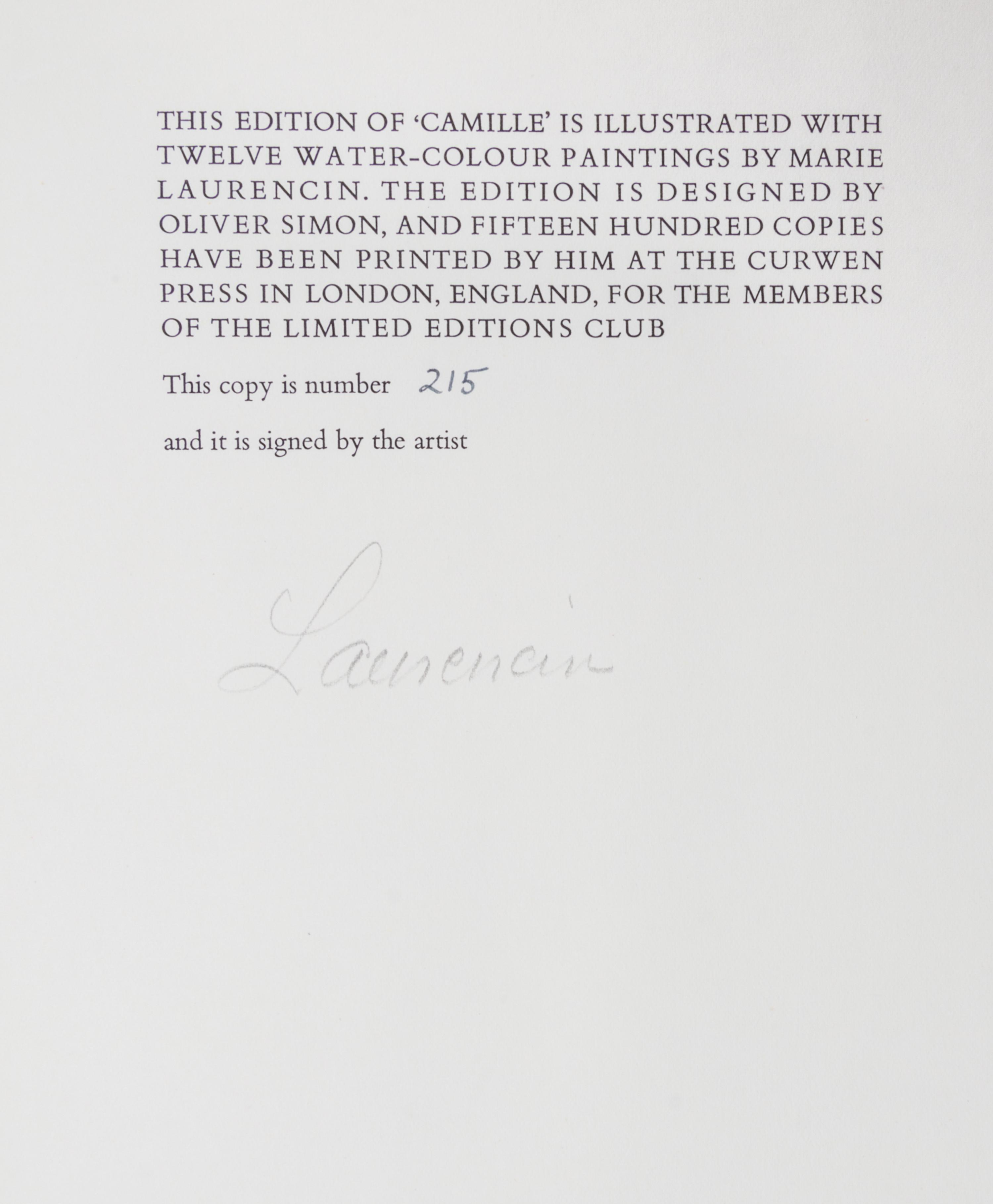 DUMAS, ALEXANDRE. Camille. London, 1937. Illustrated limited edition.