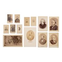 [Early Photography]. A group of 128 Items, including photographs of abolitionists, clergy, and academics.