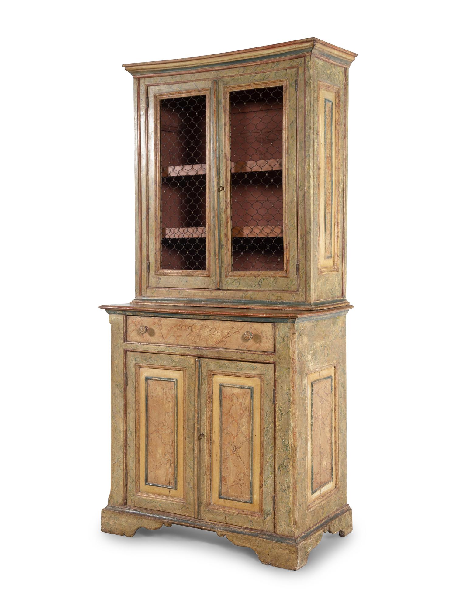 An Italian Painted Cupboard
