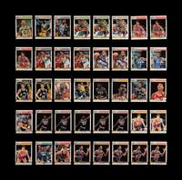 A Collection of 1987 Fleer Signed Autograph Basketball Cards (79)