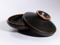 A South Italian Black-Glazed Lekanis