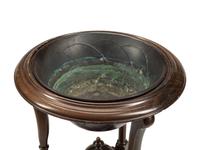 A Pair of Georgian Style Walnut Jug and Bowl Stands