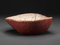 A Swedish Painted Burlwood Bowl