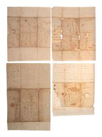 [WAR OF 1812]. PARSONS, J. A group of 4 ALsS with battle content and description of a shipwreck.